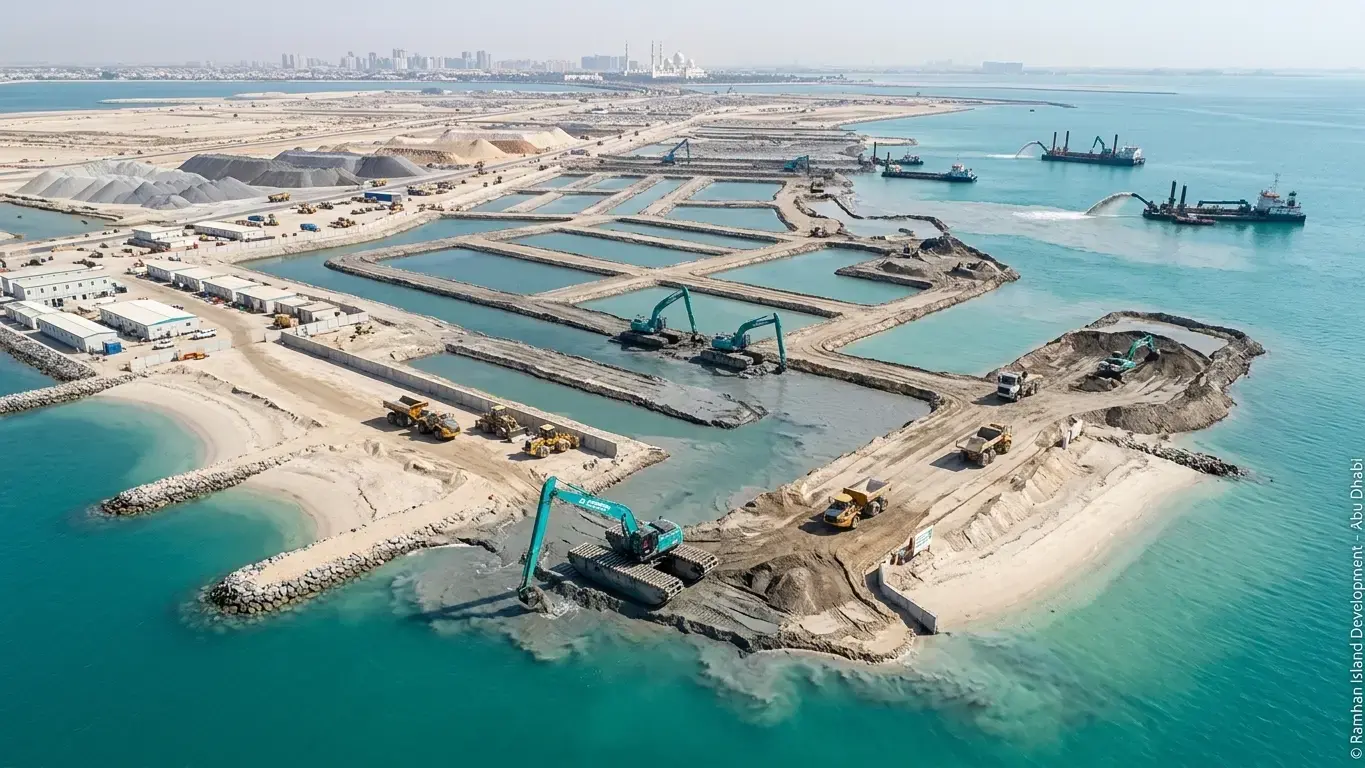 Driving Marine Construction on Ramhan Island