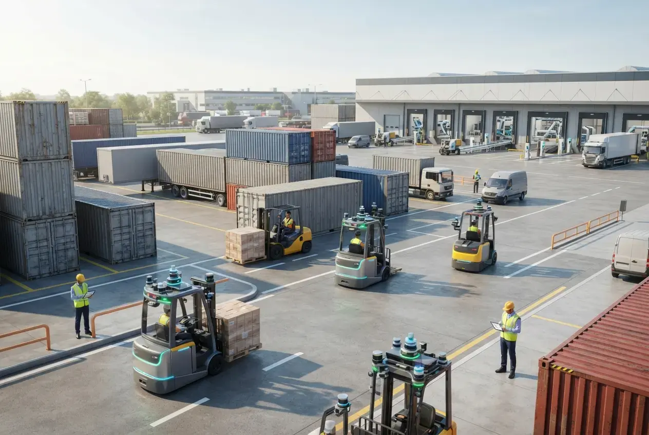 Forklifts in Automated Yards: Where Automation Meets Reality
