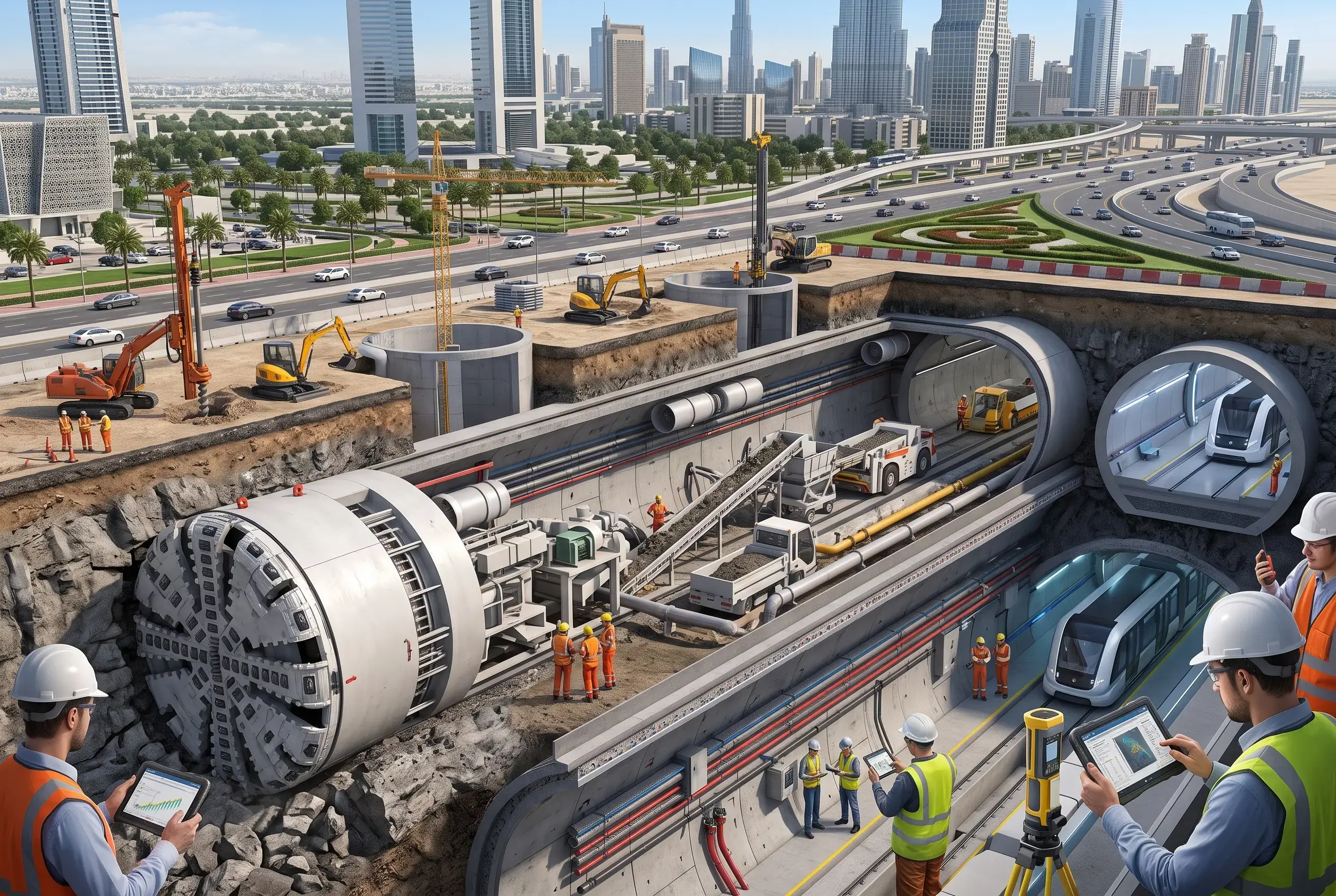 How Heavy Machinery Controls Dubai’s Next-Gen Loop Transport Vision
