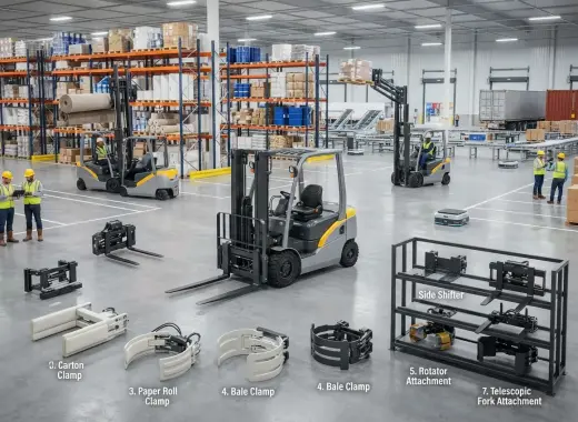 Top 9 Forklift Attachments That Maximize Productivity