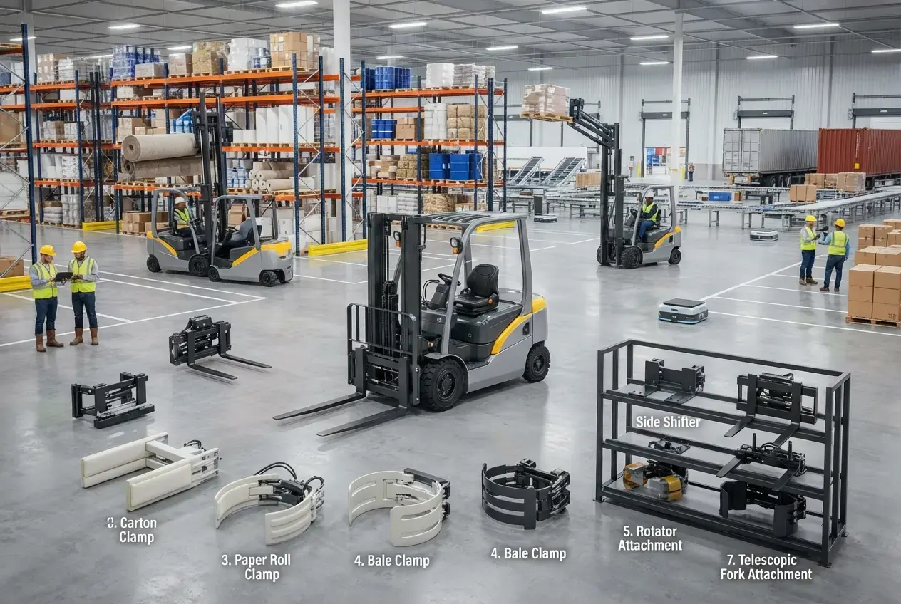 Top 9 Forklift Attachments That Maximize Productivity