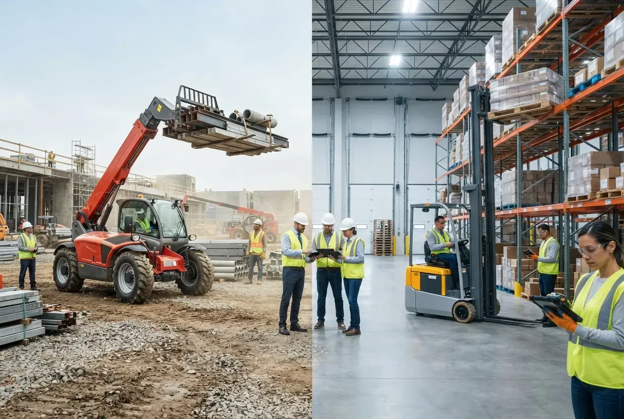 Warehouse vs Construction Forklifts: Why One Machine Can’t Do Both