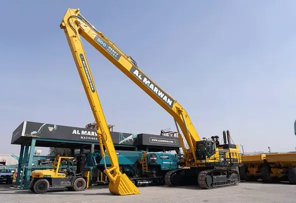 Large Excavators, 125 ton, Long Boom 28 meters