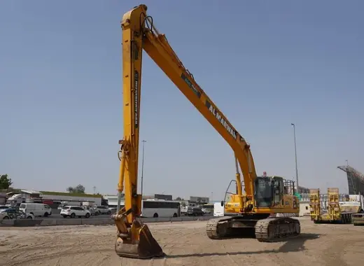 Large Excavators, 40 ton, Long Boom 17-meters