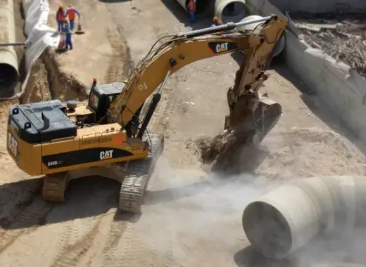 Large Excavators, 45 ton, Standard Boom