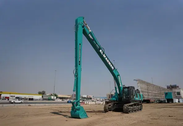 Large Excavators, 50 ton, Long Boom 18-21 meters