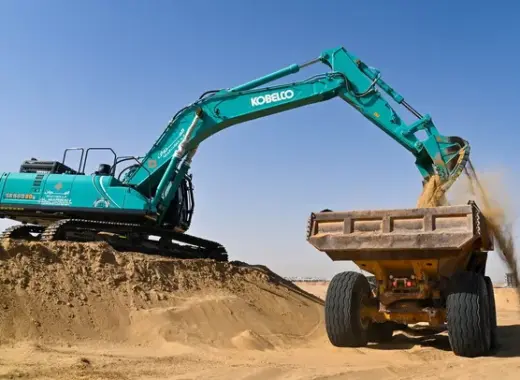 Large Excavators, 50 ton, Standard Boom