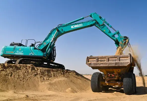 Large Excavators, 50 ton, Standard Boom