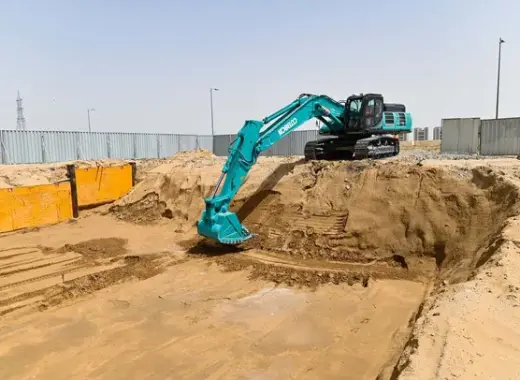 Large Excavators, 50 ton, Standard Boom