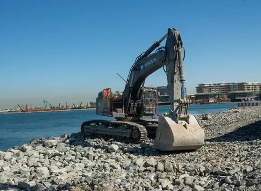 Large Excavators, 55 ton, Standard Boom