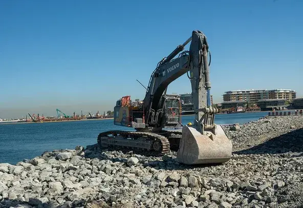 Large Excavators, 55 ton, Standard Boom