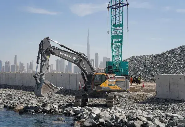 Large Excavators, 55 ton, Standard Boom