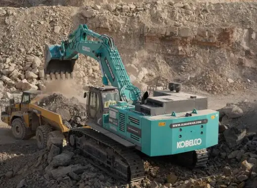Large Excavators, 85 ton, Standard Boom