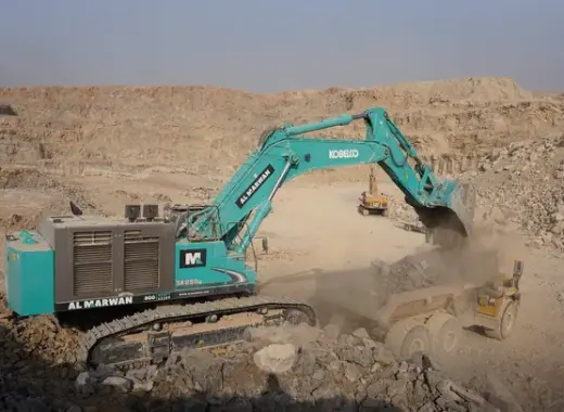 Large Excavators, 85 ton, Standard Boom
